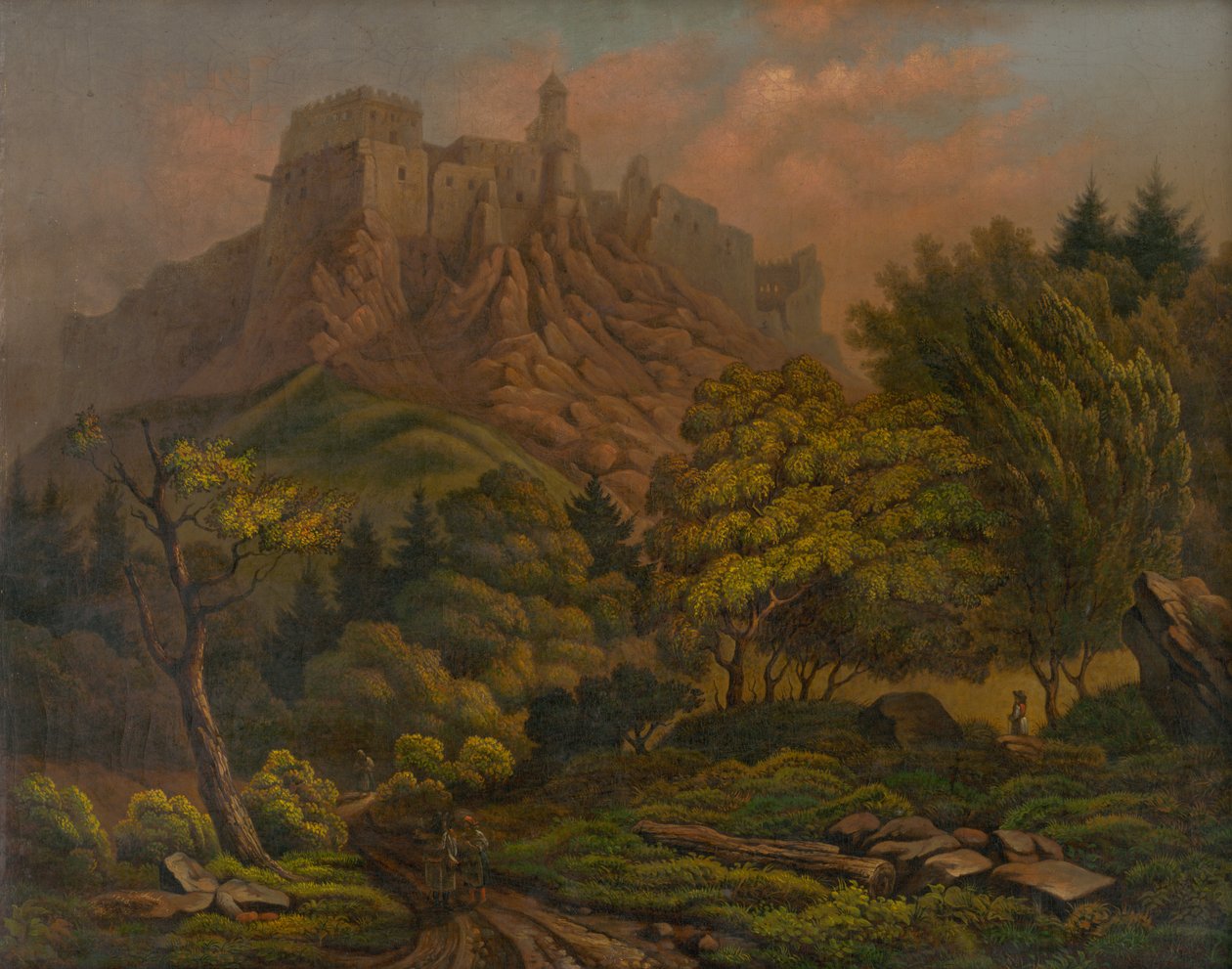Paisaje con castillo de Unbekannt