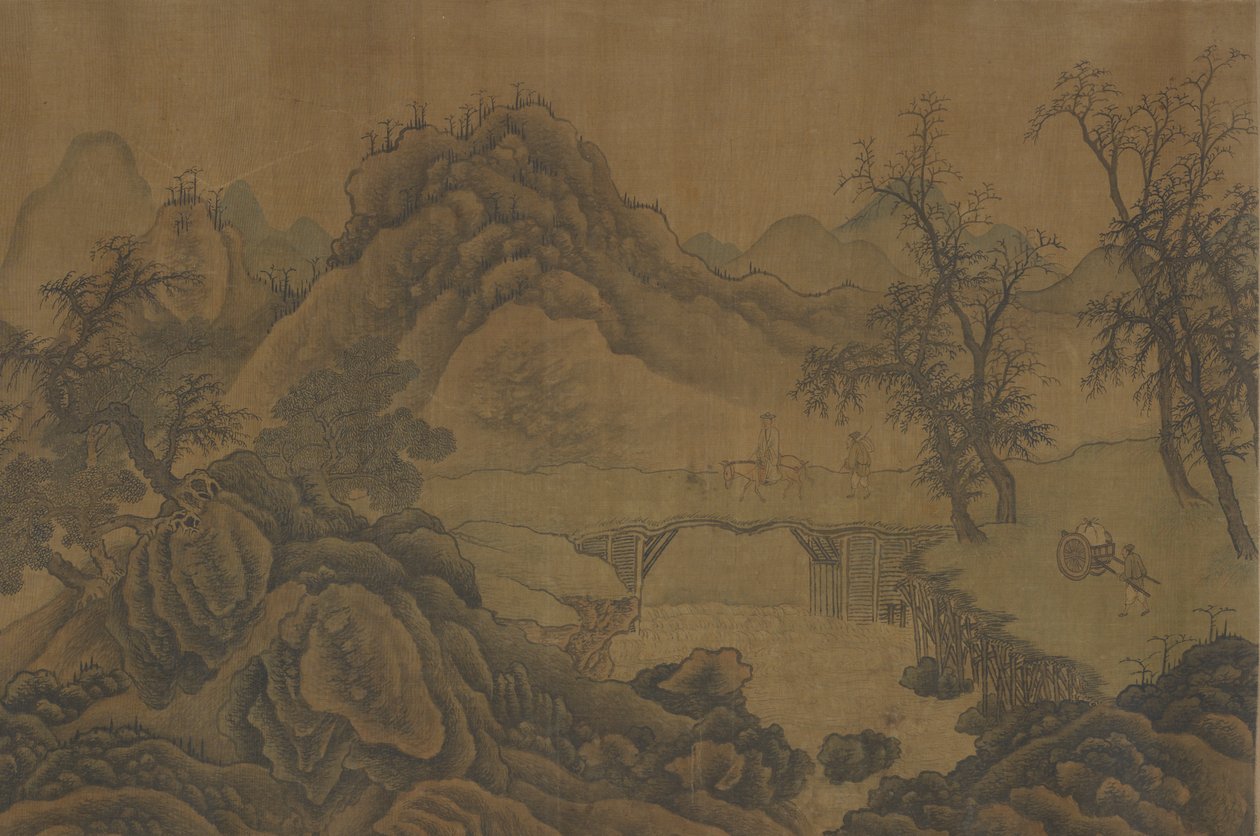 Paisaje con Viajeros de Unbekannt