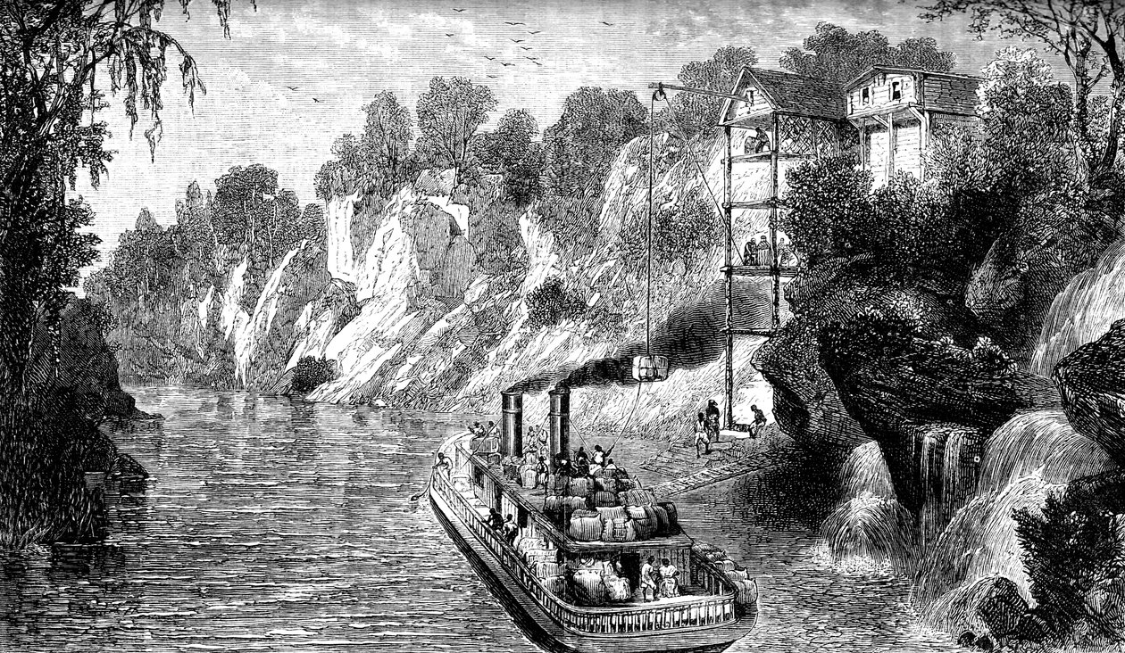 Cargando un barco de algodón, EE.UU. de Unbekannt