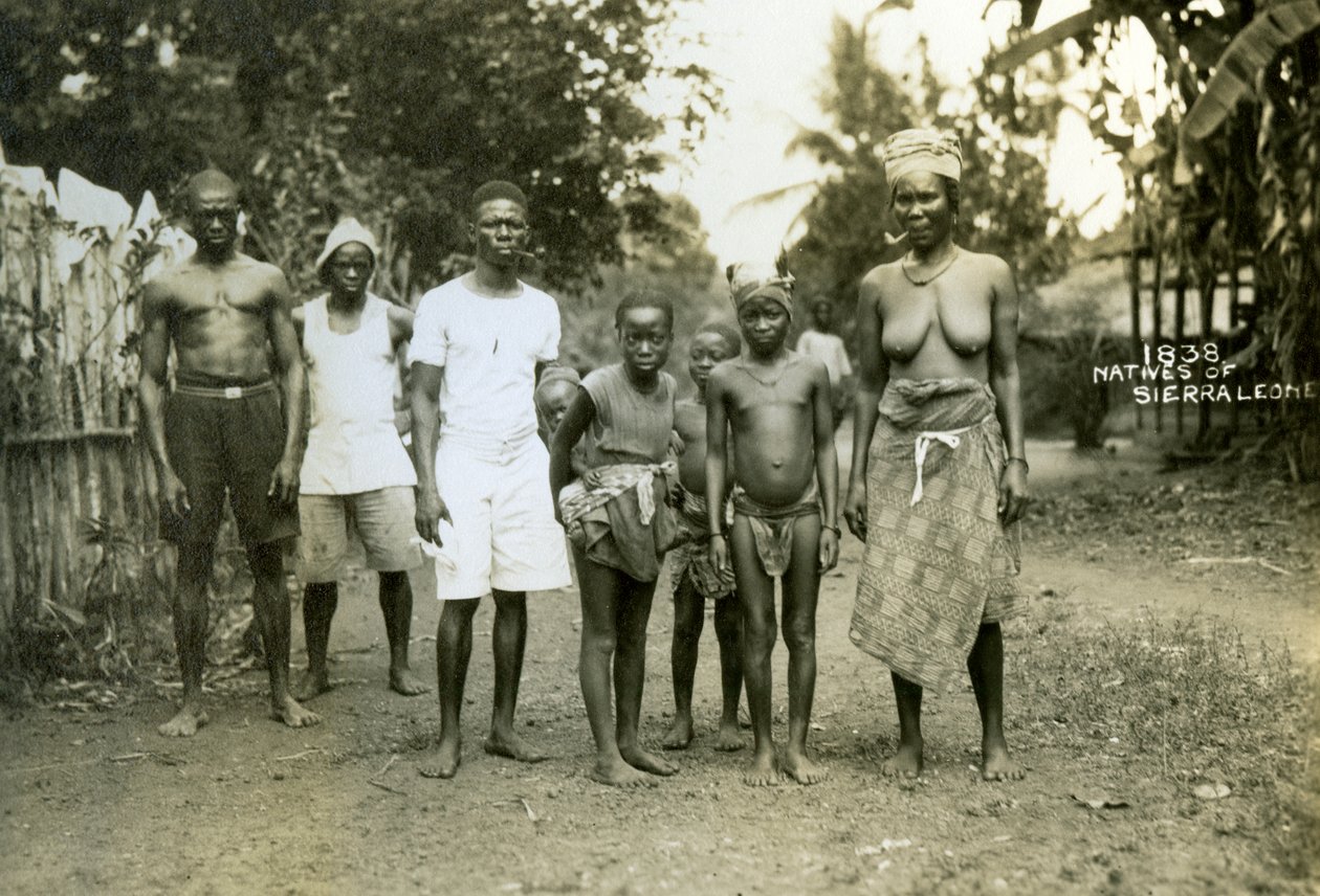 Gente local, Sierra Leona, siglo XX de Unbekannt