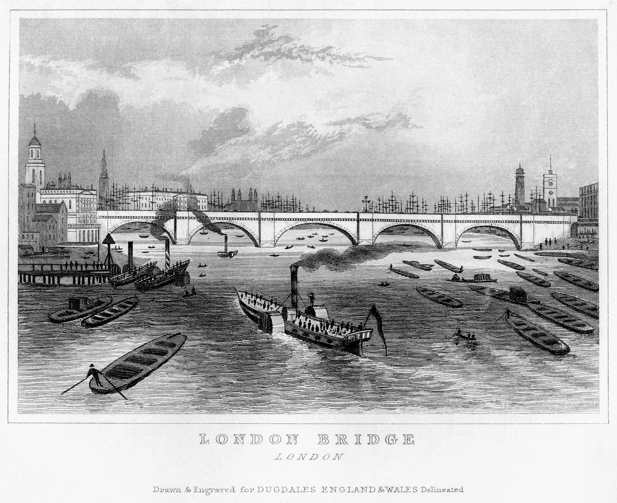 Puente de Londres, siglo XIX de Unbekannt