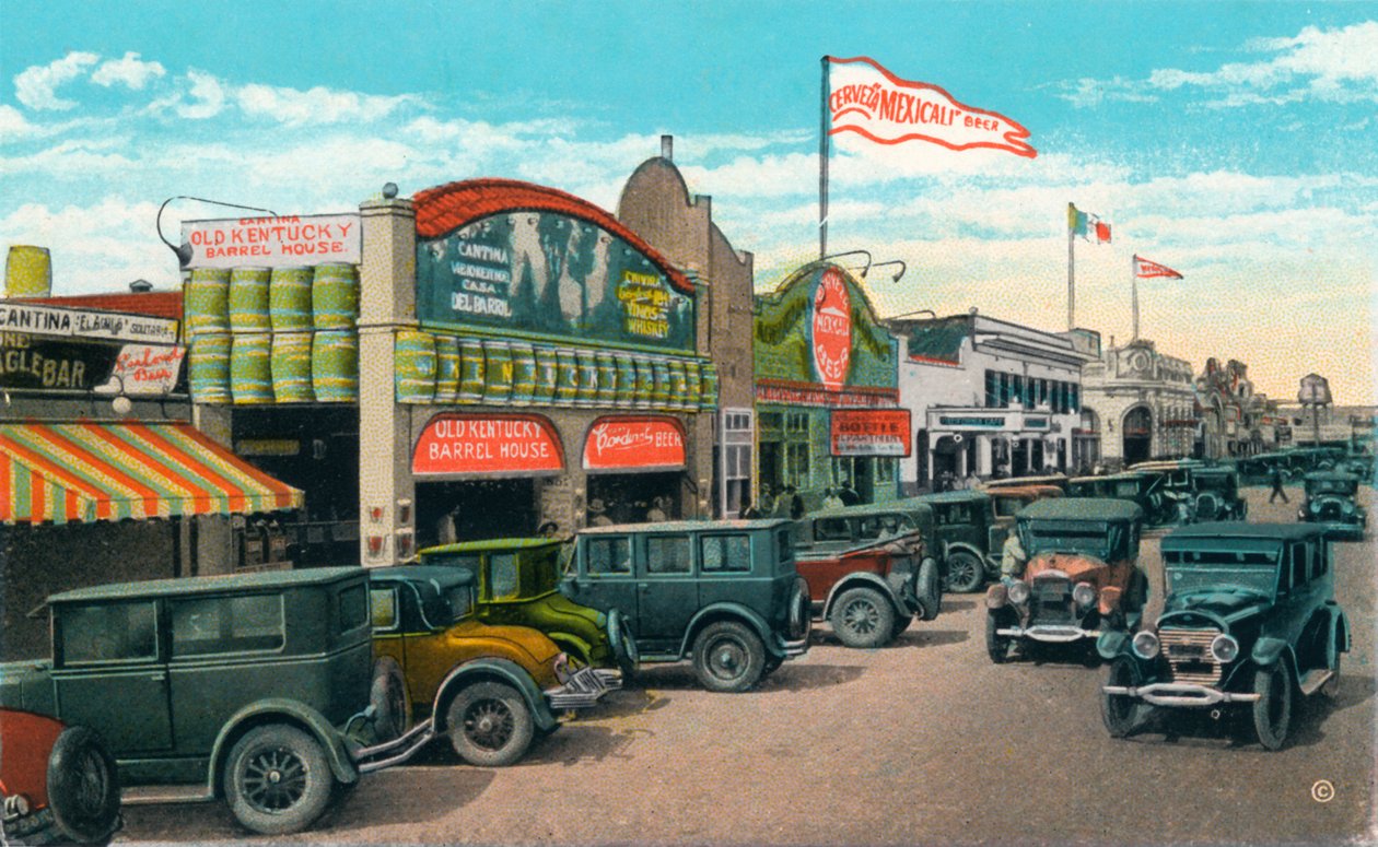 Mirando al norte en Main Street, c1939 de Unbekannt