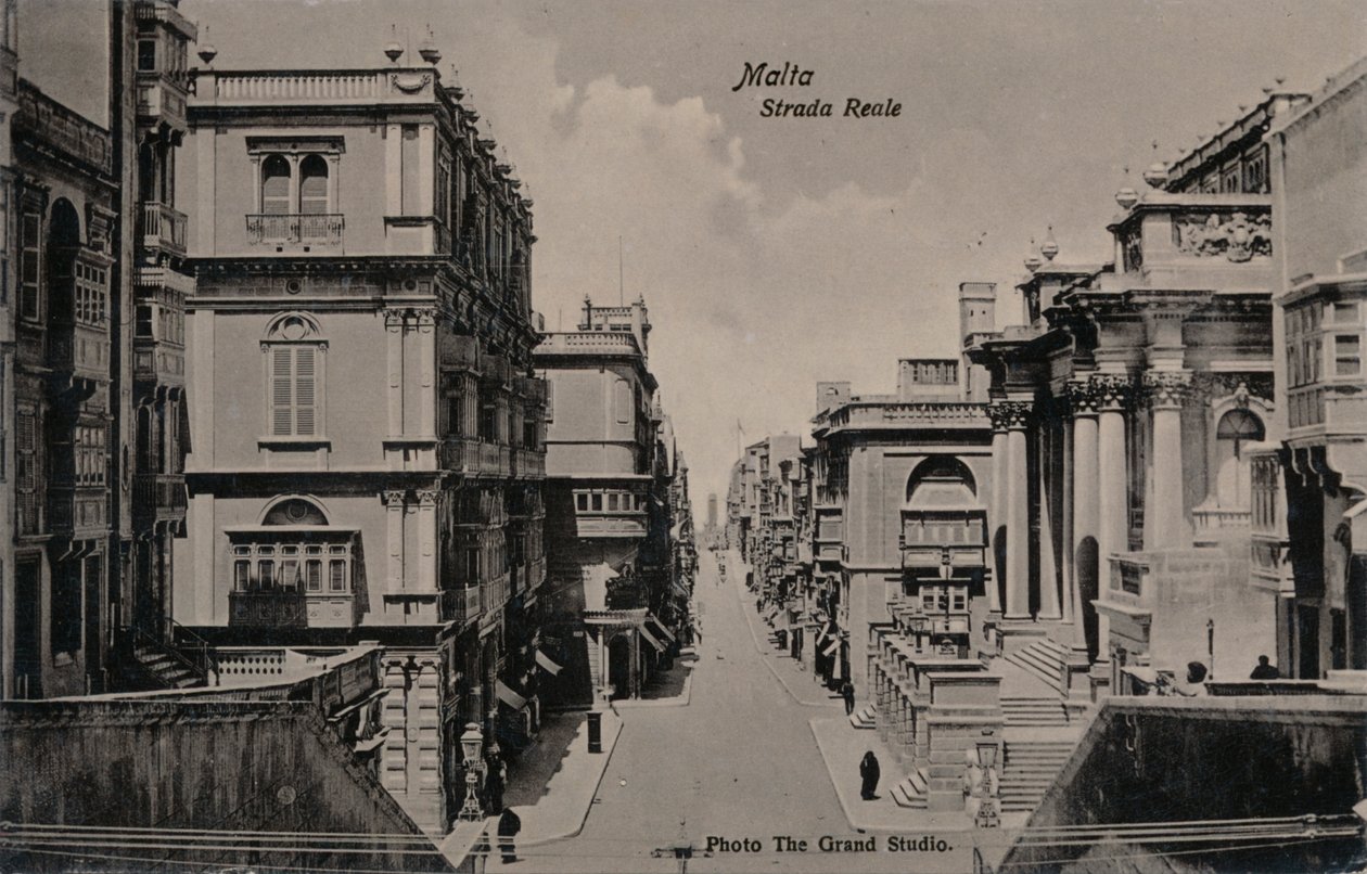 Malta - Strada Reale, c1900 de Unbekannt
