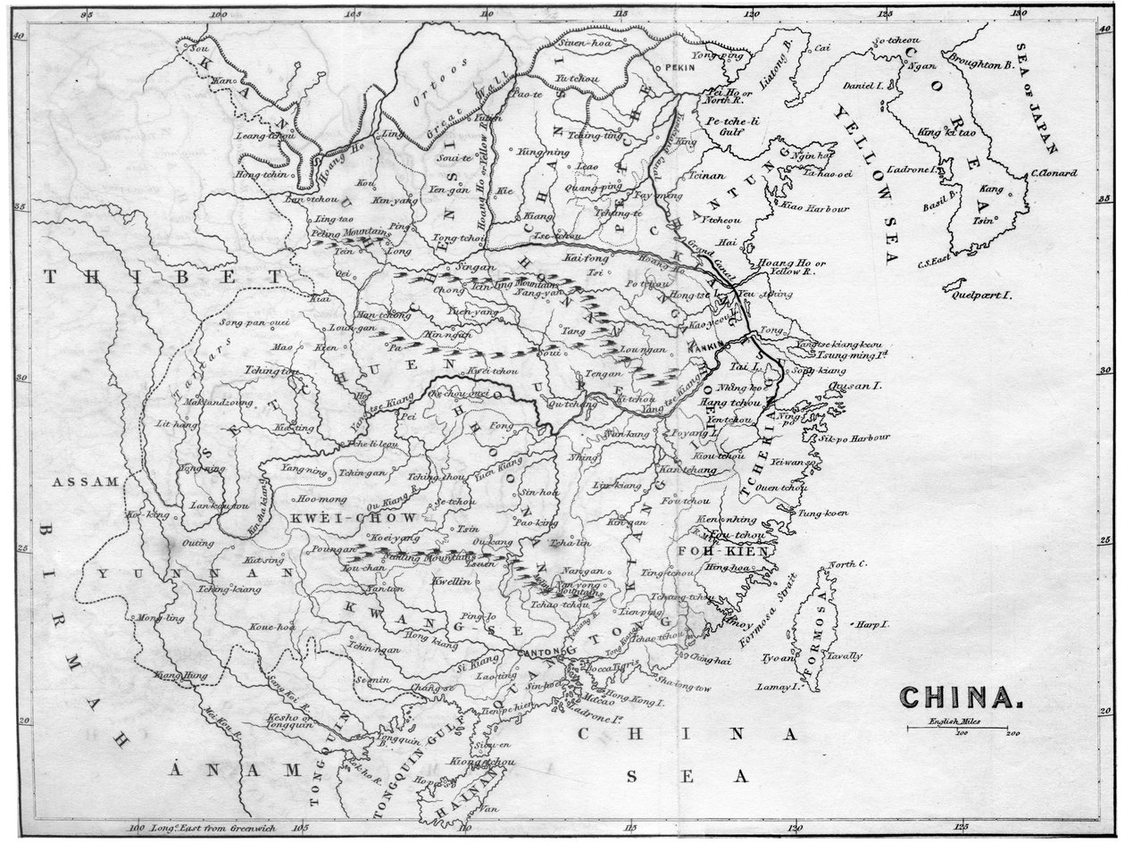 Mapa de China de Unbekannt