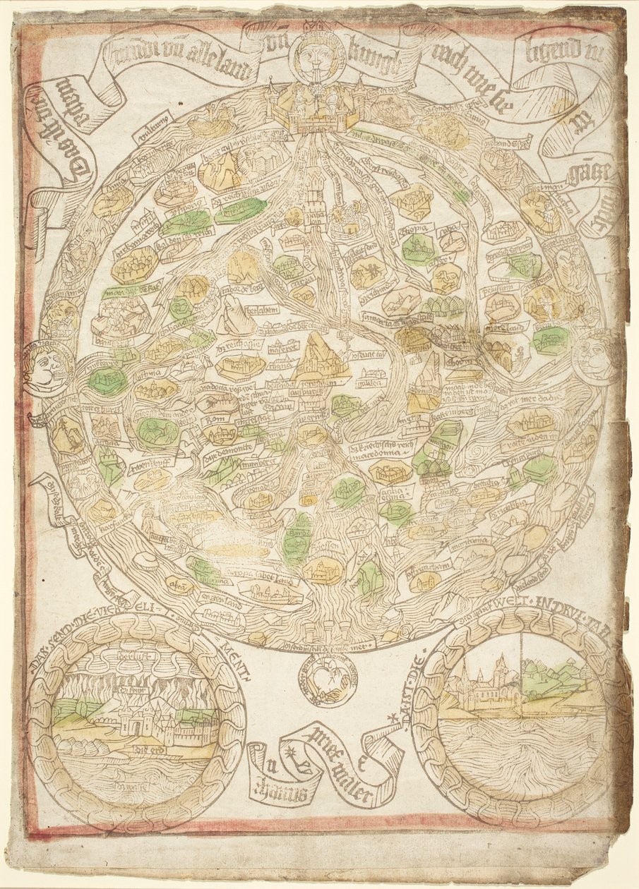 Mapa del mundo, c. 1480 de Unbekannt