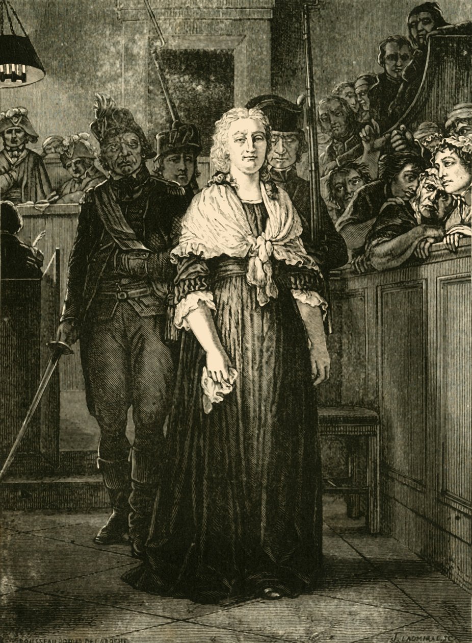 María Antonieta dejando el Tribunal Revolucionario de Unbekannt