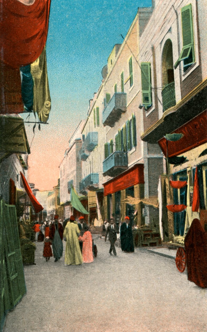 Calle del Mercado, Suez, Egipto, siglo XX de Unbekannt