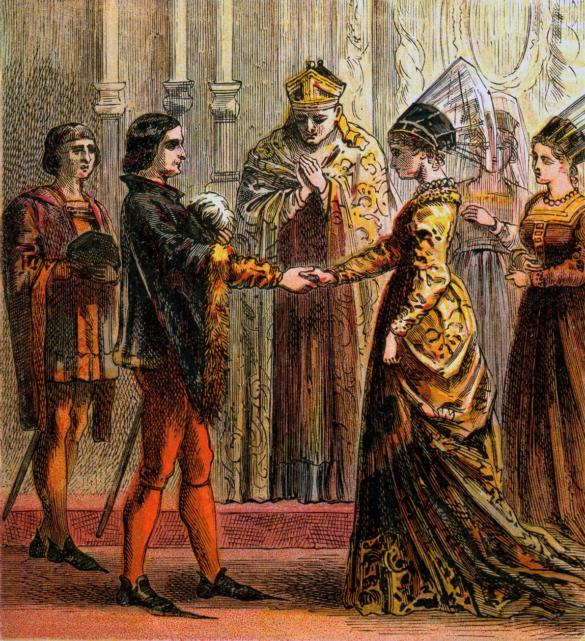 Matrimonio de Enrique V, 1420, c1850 de Unbekannt