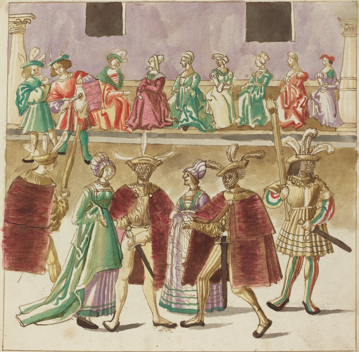 Mascarada, c. 1515 de Unbekannt