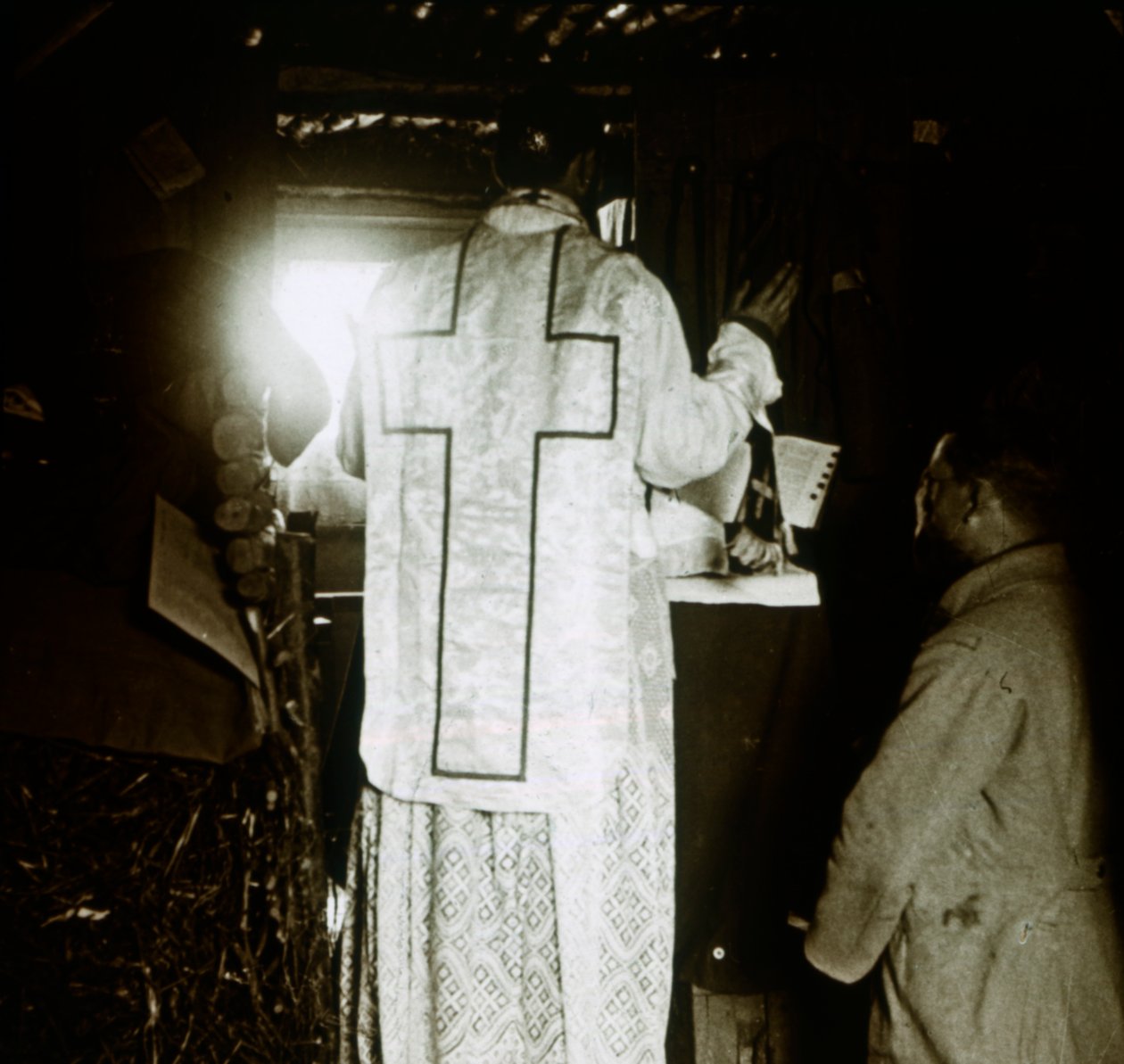 Misa en las trincheras, c1914-c1918 de Unbekannt