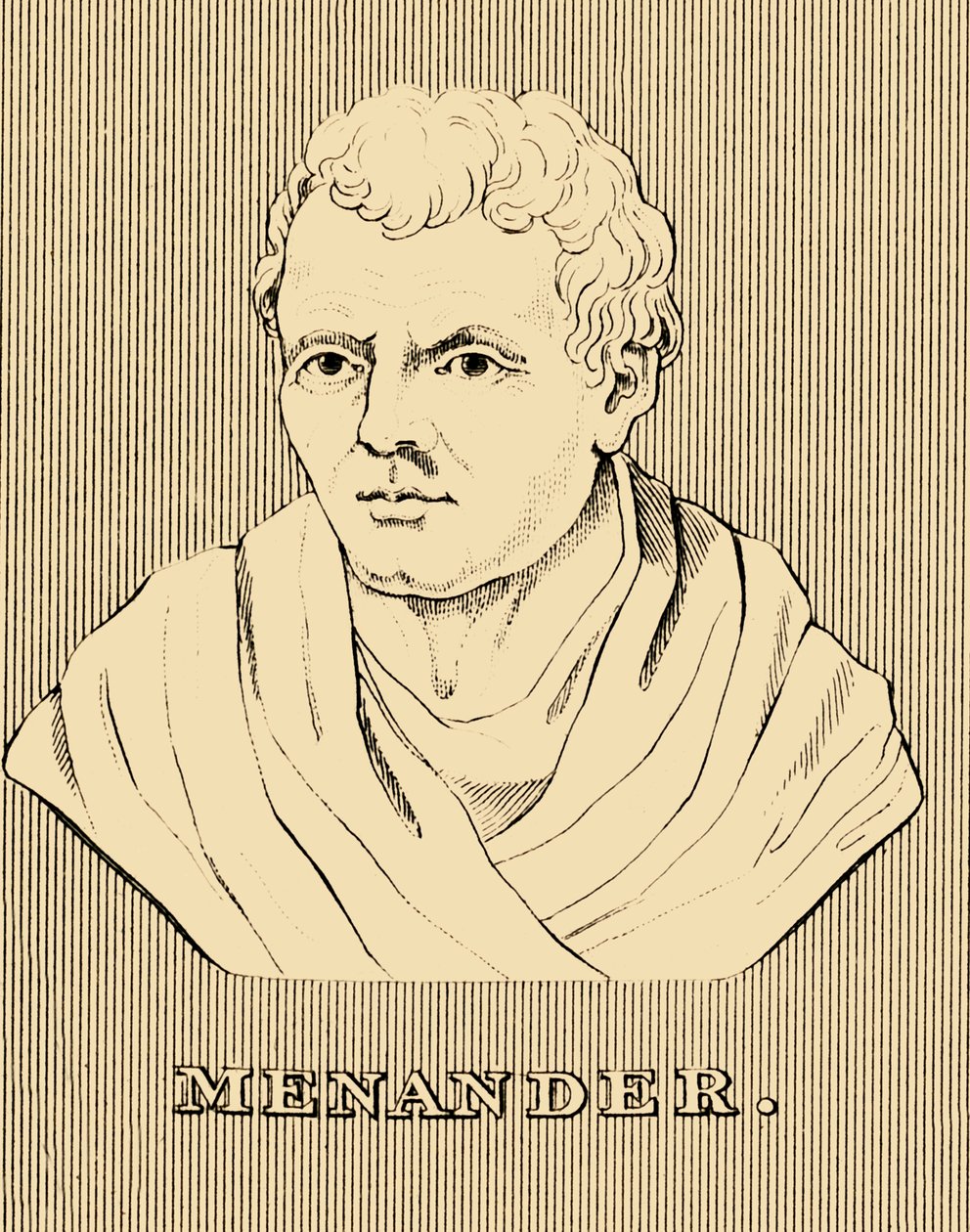Menandro, c342-290 a.C., 1830 de Unbekannt