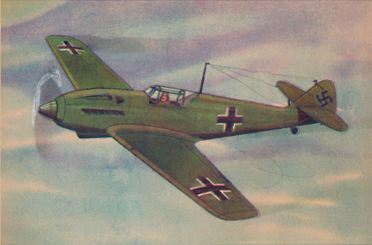 Caza monoplano Messerschmitt M.E. 109, c1944 de Unbekannt