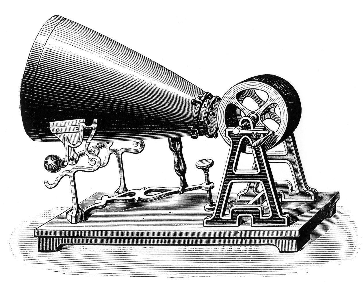 Fonautógrafo de mediados del siglo XIX, c1880 de Unbekannt