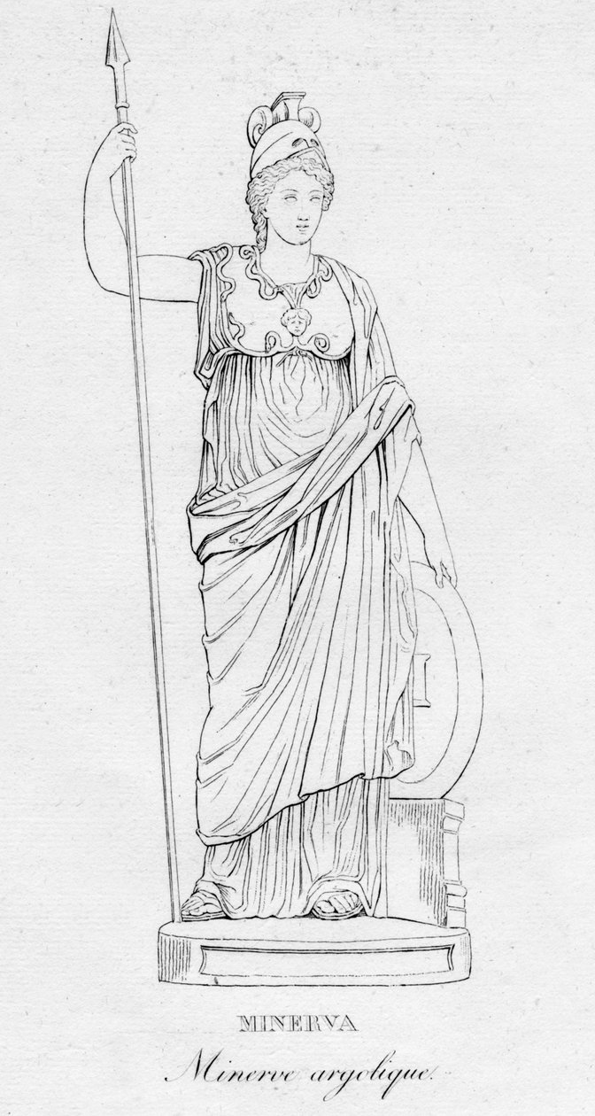 Minerva Minerve argolique, c1850 de Unbekannt
