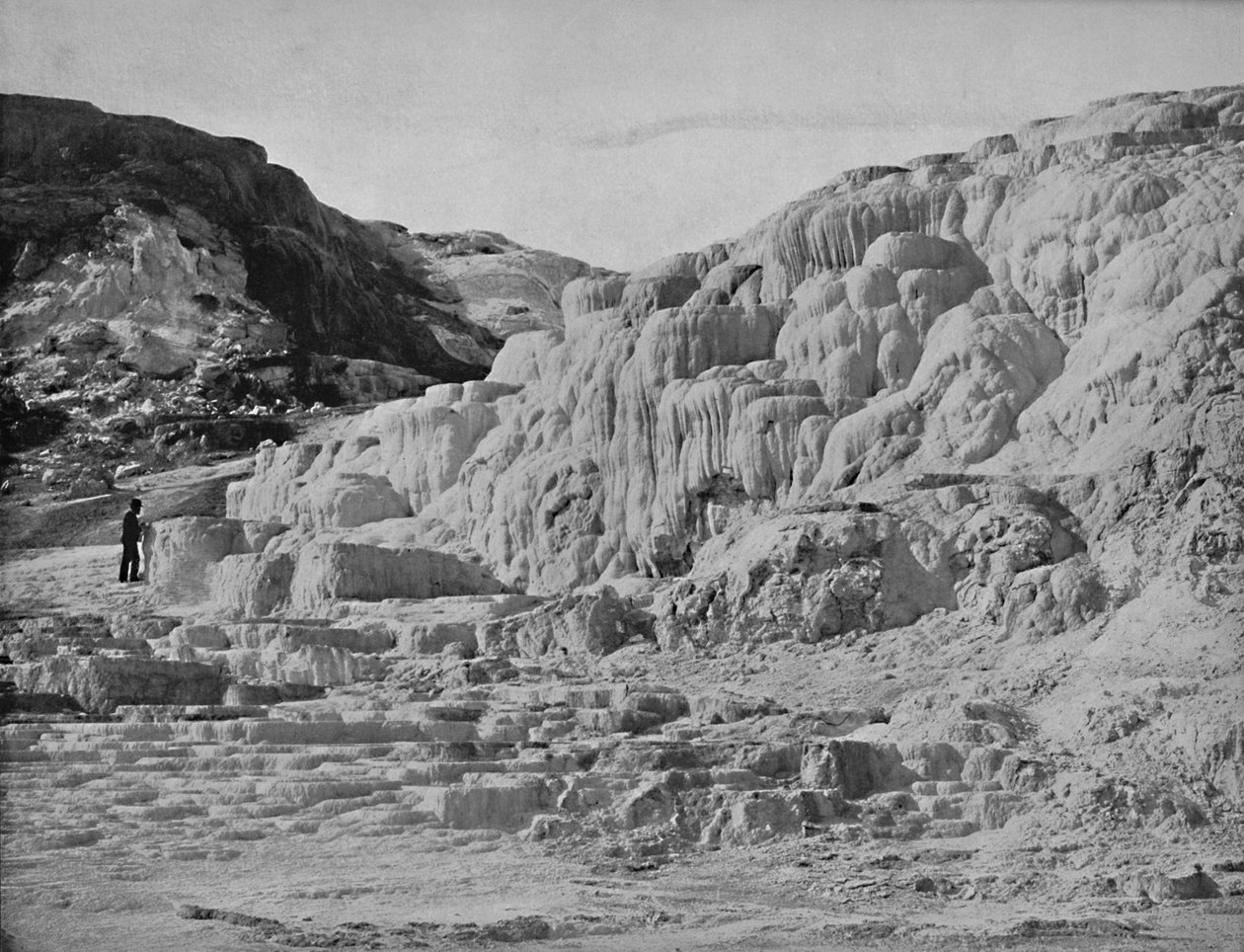 Terraza Minerva, Parque Yellowstone, c. 1897 de Unbekannt