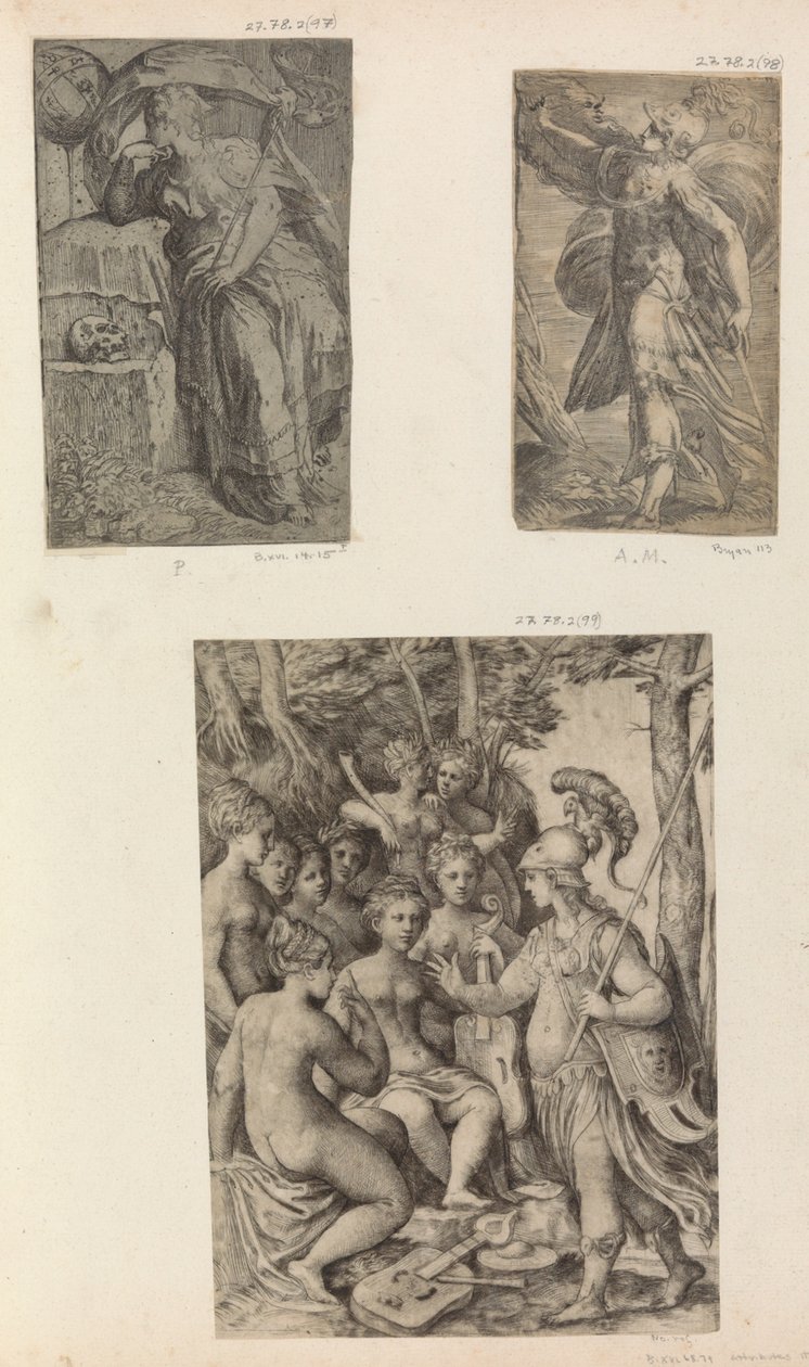 Minerva y las Musas de Unbekannt