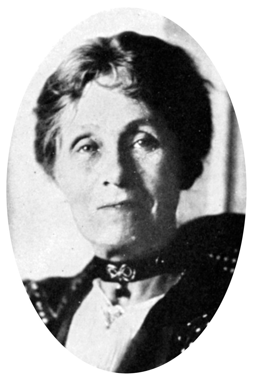 Sra. Emmeline Pankhurst, sufragista inglesa, principios del siglo XX de Unbekannt