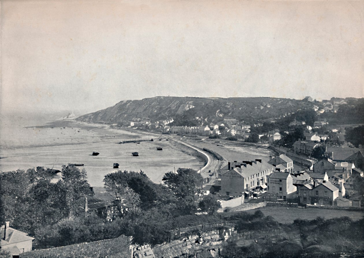 Mumbles - La ciudad y la bahía, 1895 de Unbekannt