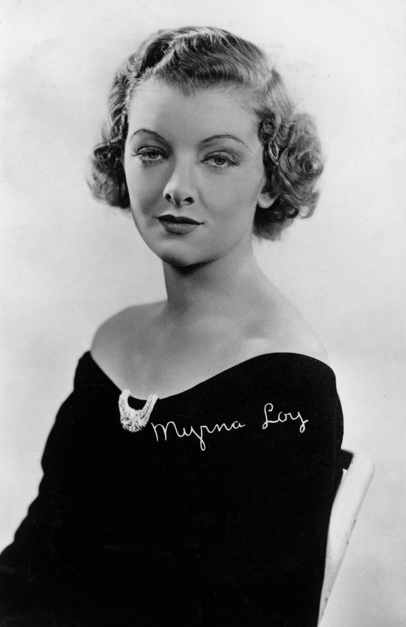 Myrna Loy 1905-1993, actriz estadounidense, siglo XX de Unbekannt