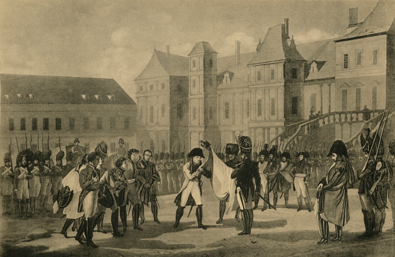 La partida de Napoleón de Fontainebleau, 20 de abril de 1814, 1921 de Unbekannt