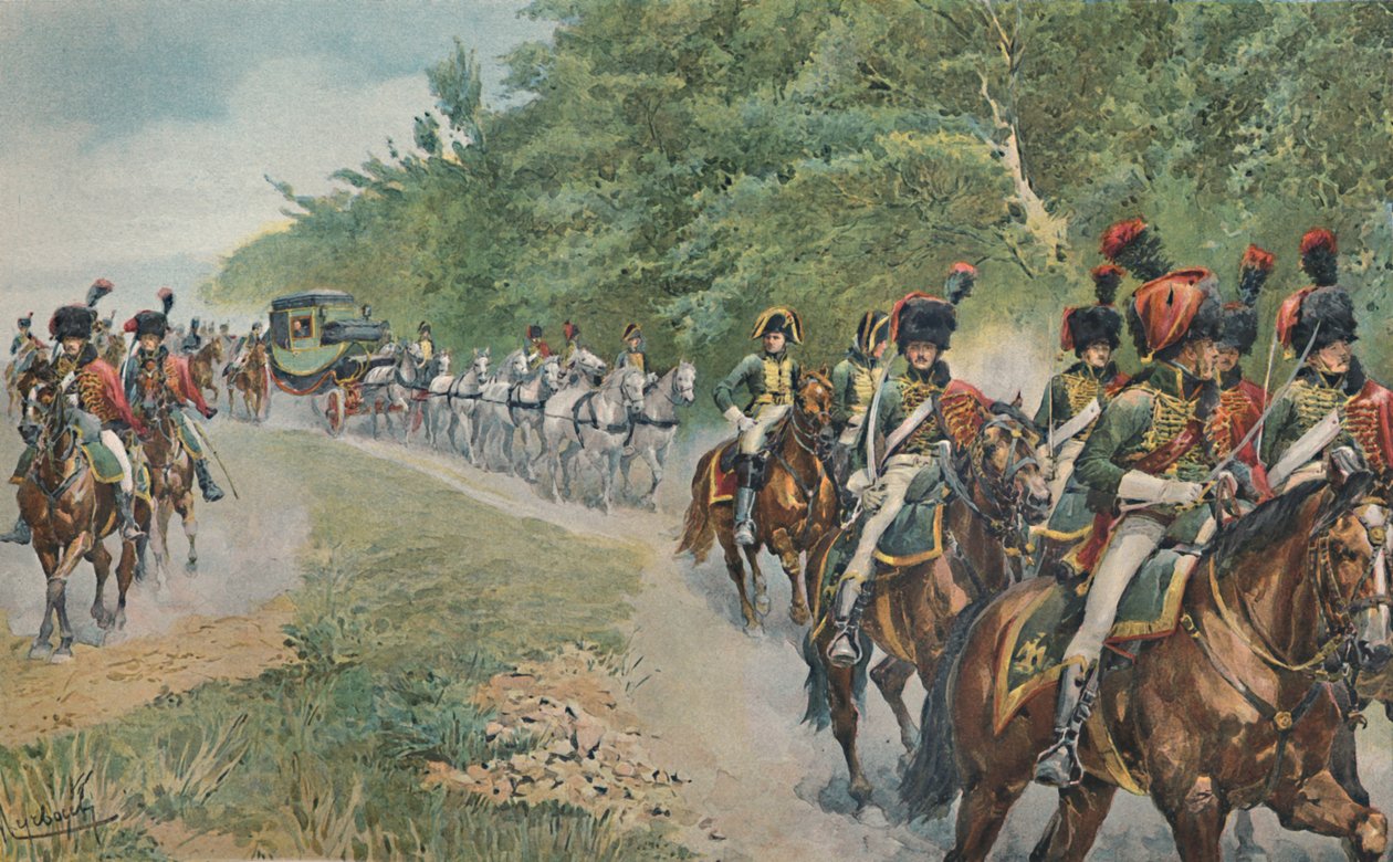 Modo de viajar de Napoleón, c. 1800, 1896 de Unbekannt