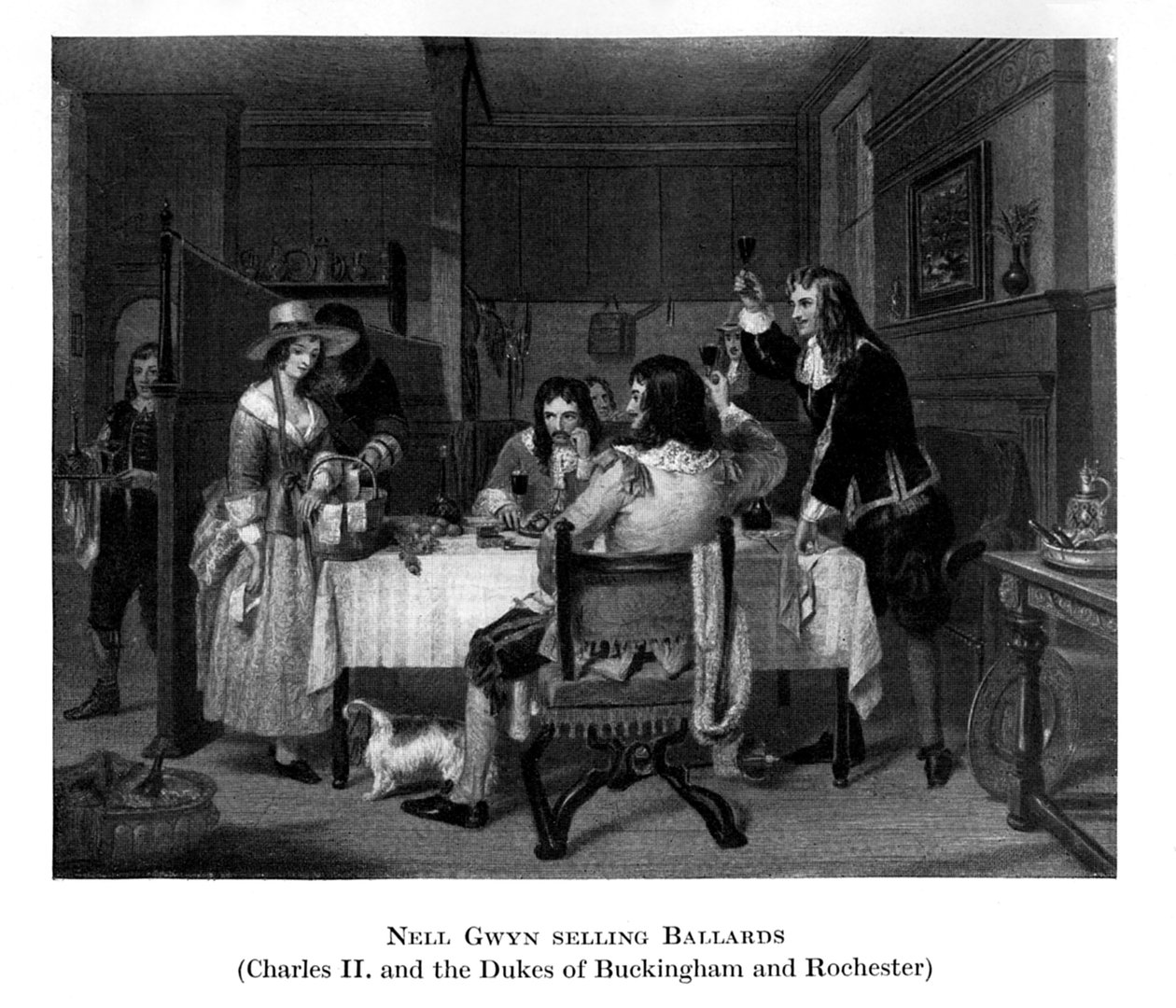 Nell Gwyn vendiendo baladas, siglo XIX de Unbekannt