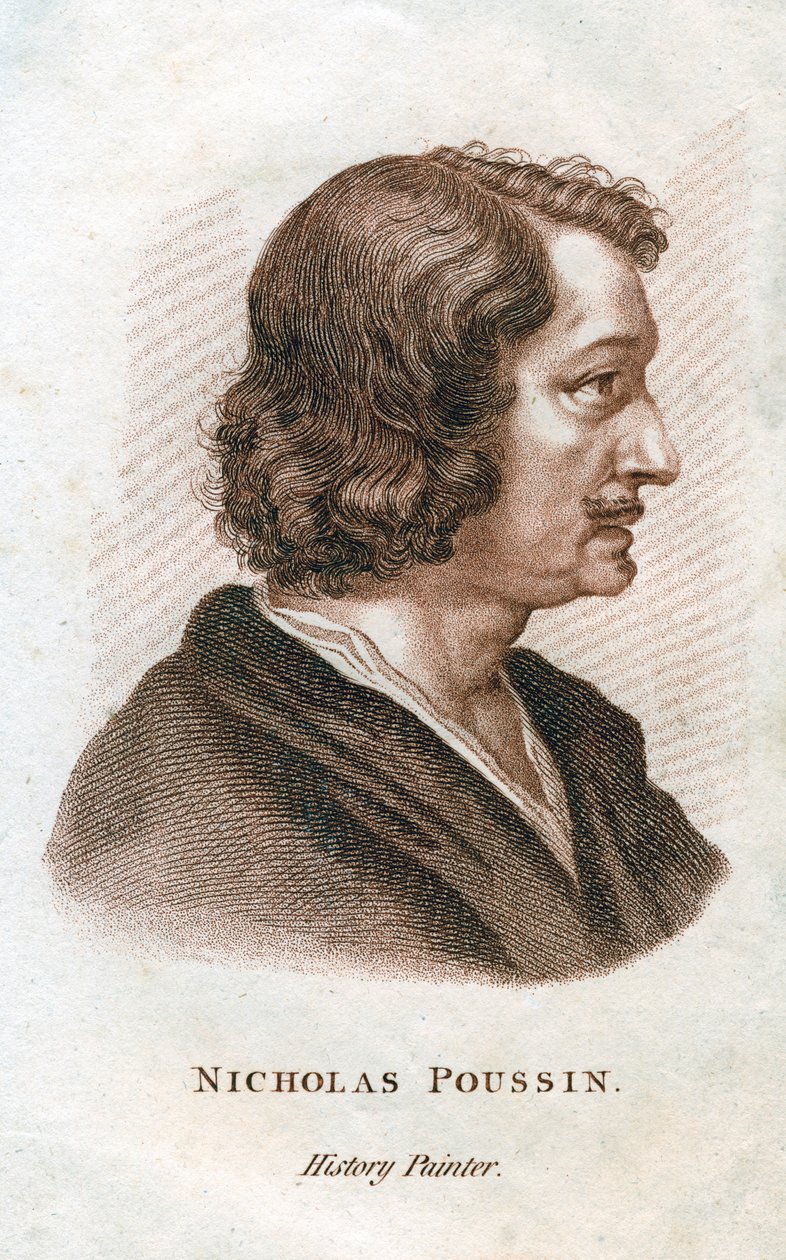 Nicolas Poussin, pintor clásico francés, siglo XIX de Unbekannt
