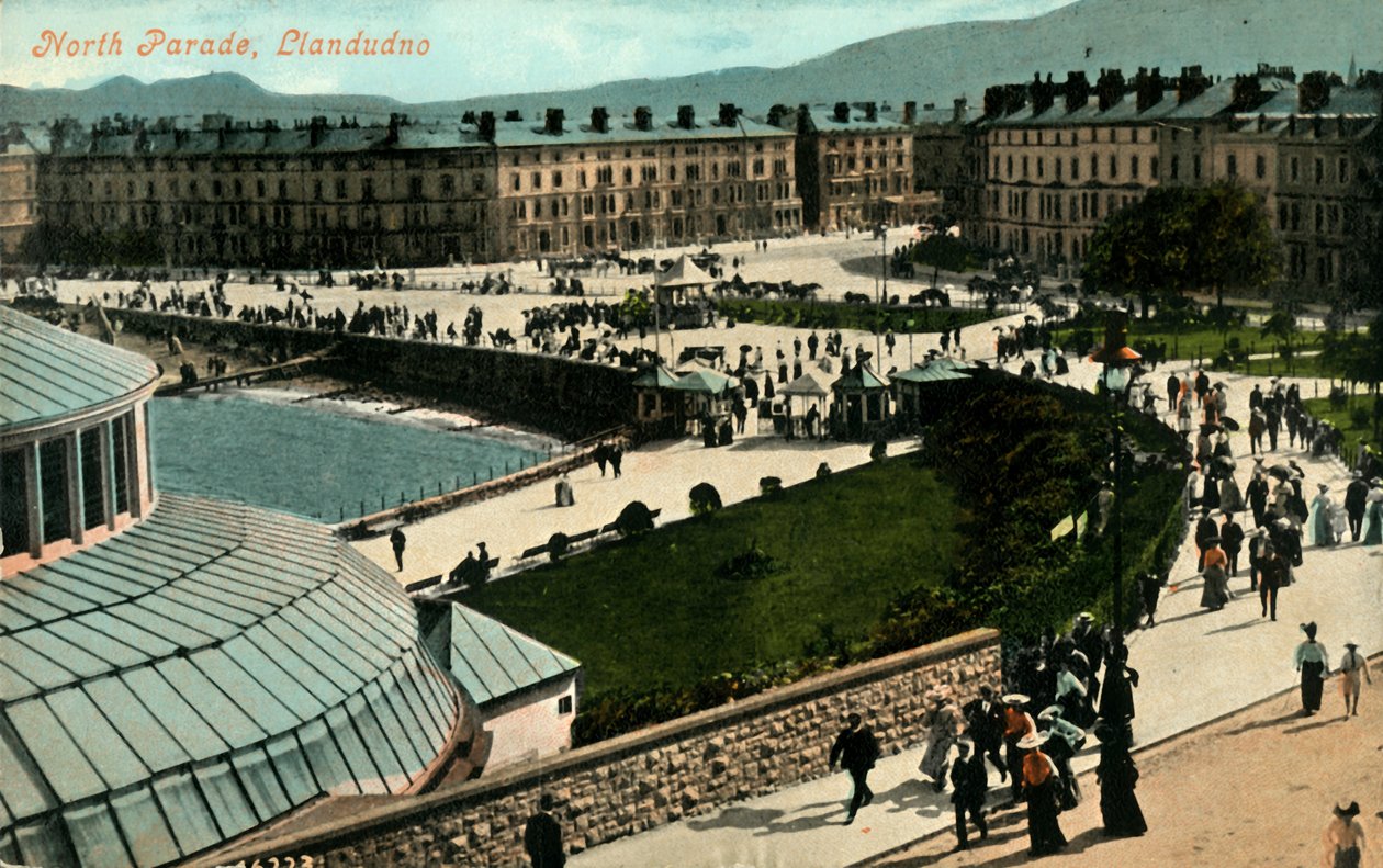 North Parade, Llandudno, finales del siglo XIX-principios del siglo XX de Unbekannt