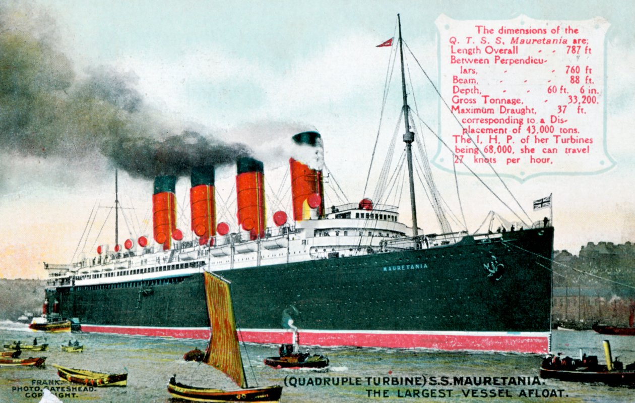 Transatlántico RMS Mauretania, siglo XX de Unbekannt