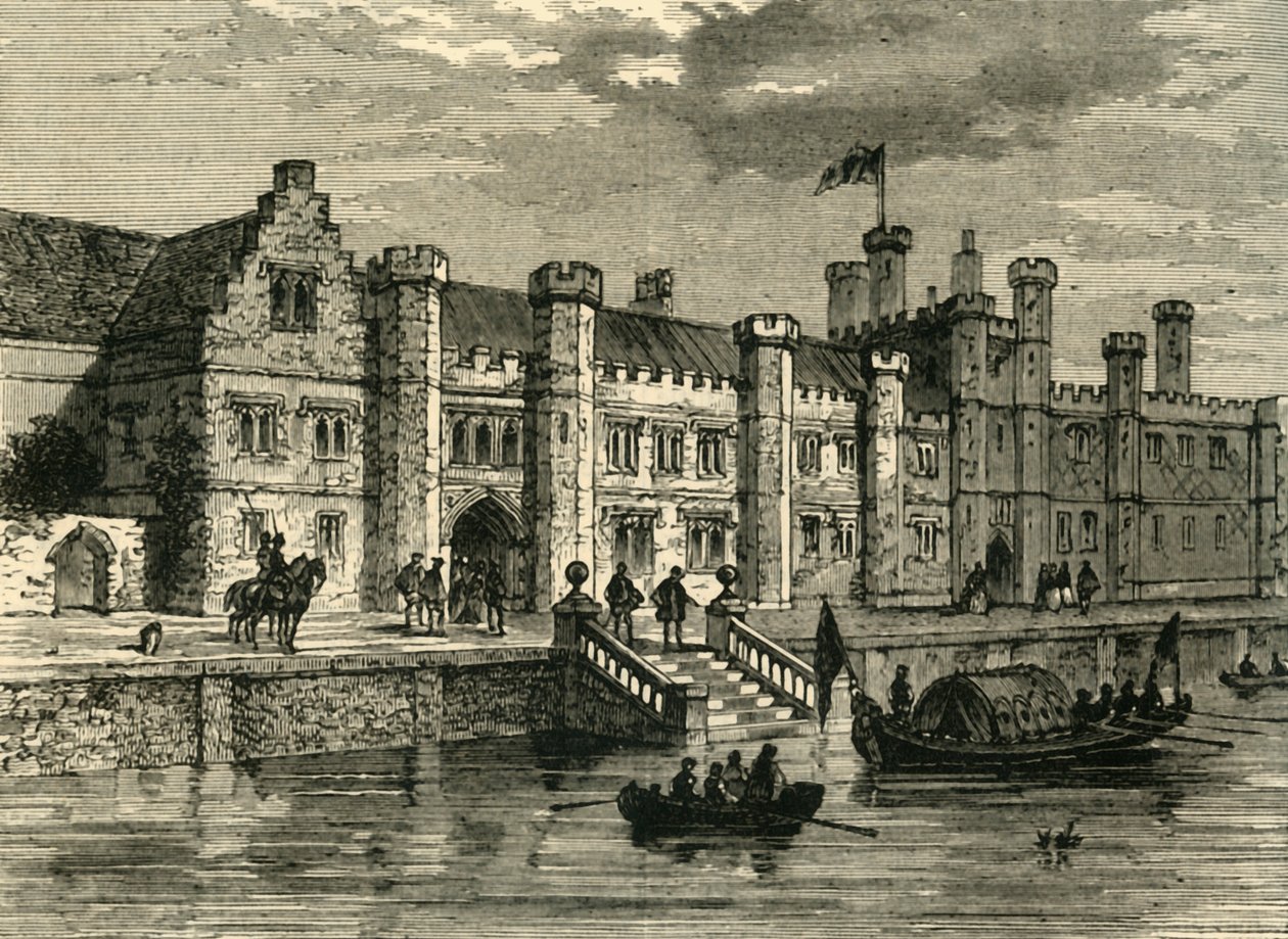 Antiguo Palacio de Greenwich, en 1630, c1878 de Unbekannt