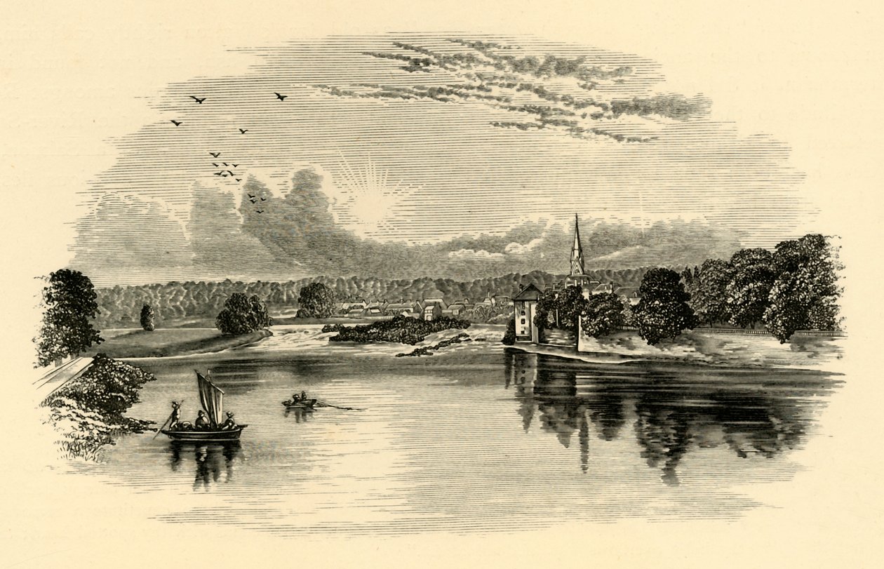 En el Tweed, c. 1890 de Unbekannt
