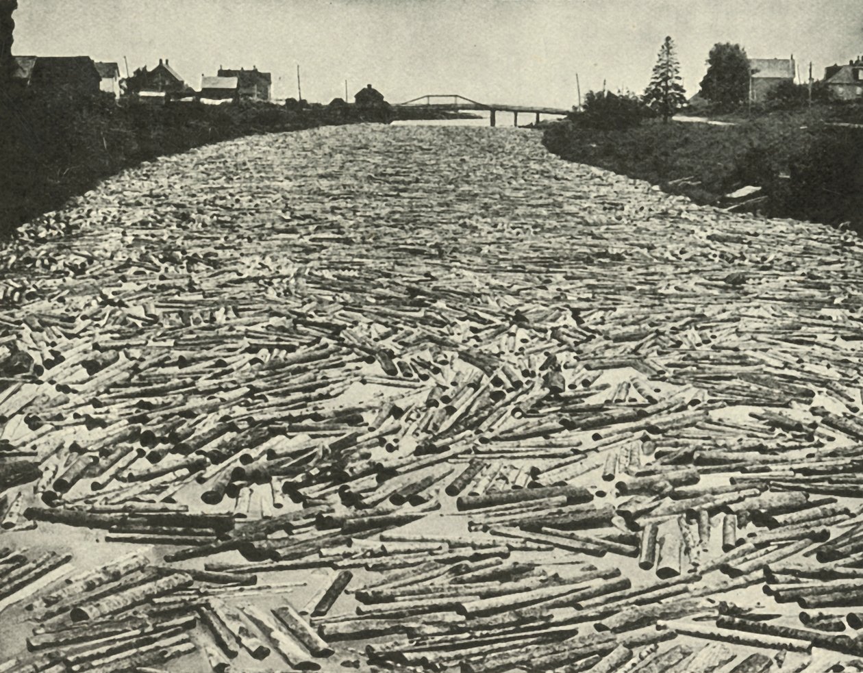En su camino a los aserraderos, c1948 de Unbekannt