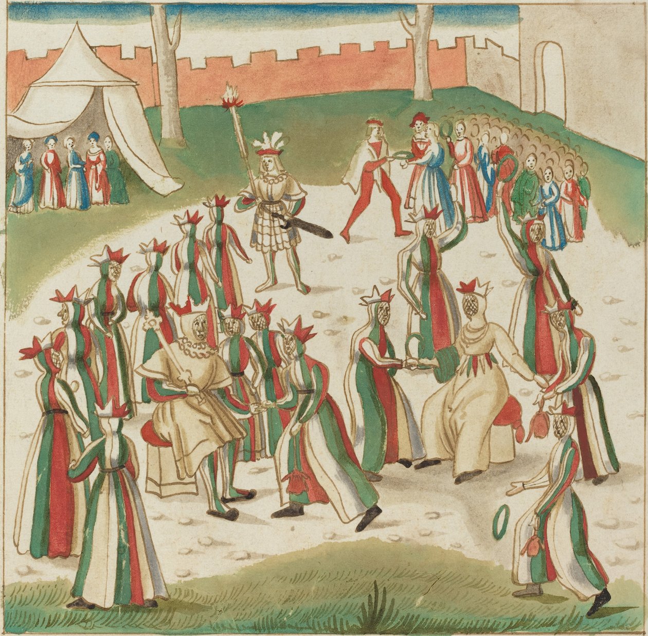 Juegos al aire libre, c. 1515 de Unbekannt