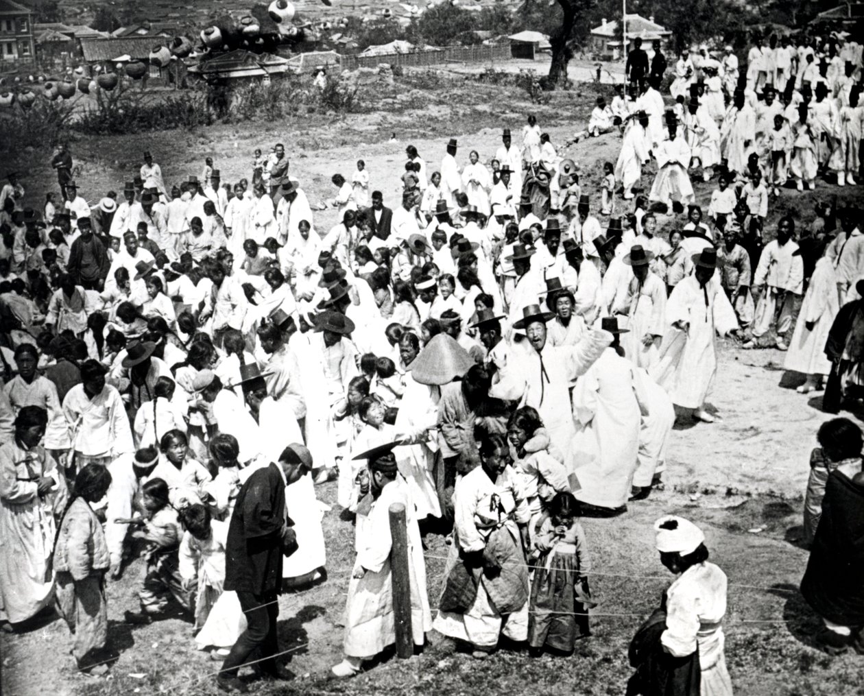 Reunión al aire libre, Corea, 1900 de Unbekannt