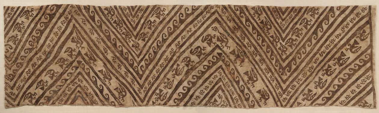 Envoltura pintada para momia, c.1100-1400 d.C. de Unbekannt