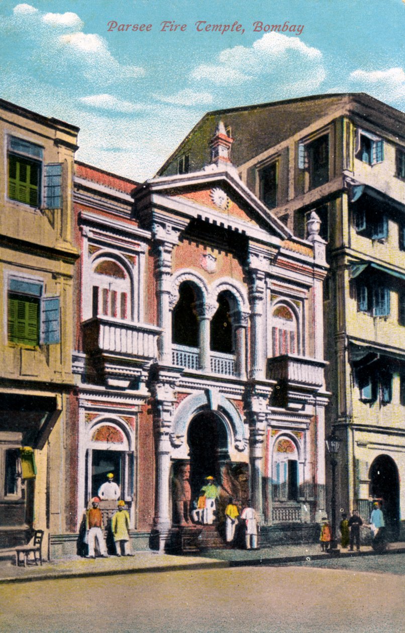Templo de fuego parsi, Bombay, India, principios del siglo XX de Unbekannt