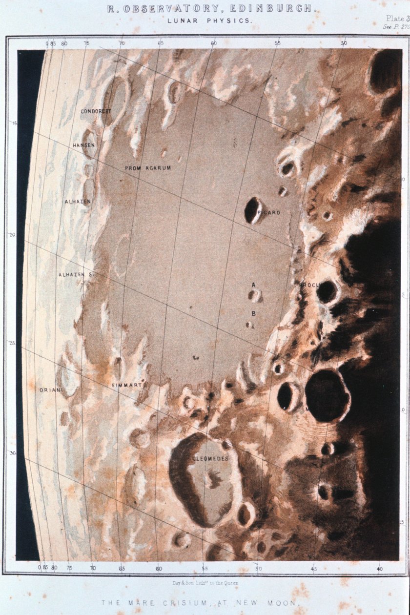 Parte de la superficie lunar de Unbekannt