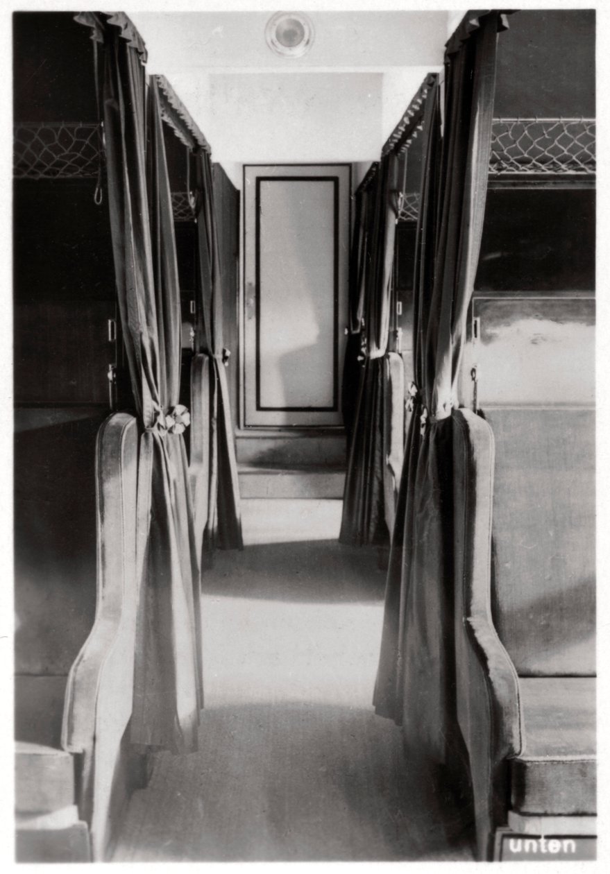 Compartimento de pasajeros del Zeppelin LZ 126, c. 1924-1933 de Unbekannt