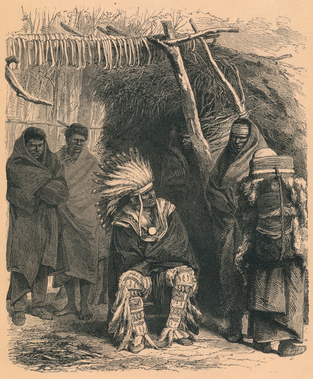 Indios Pawnee, siglo XIX de Unbekannt