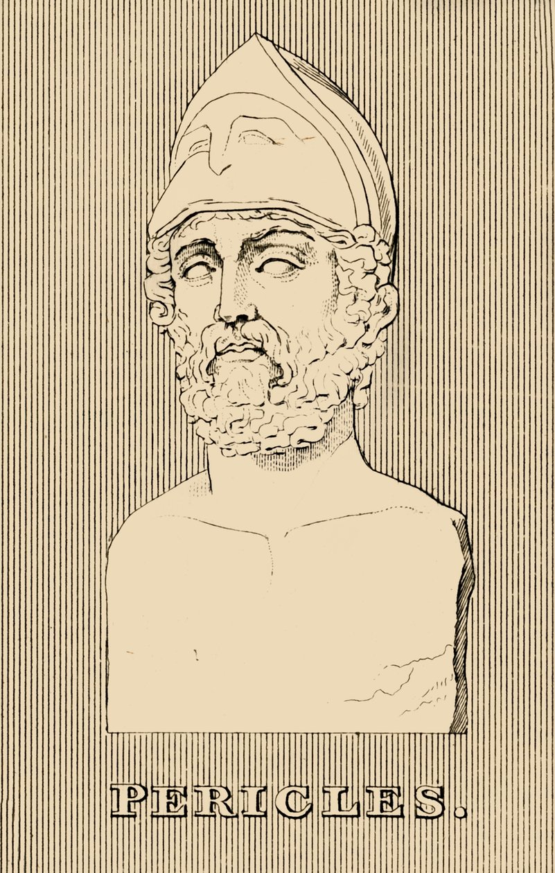 Pericles, c. 495-429 a.C., 1830 de Unbekannt