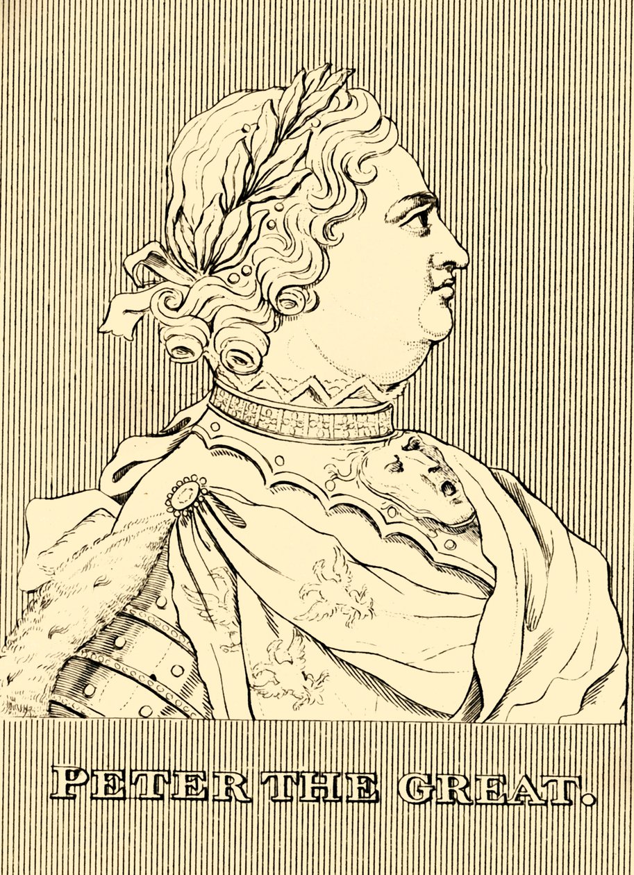 Pedro el Grande, 1672-1725, 1830 de Unbekannt