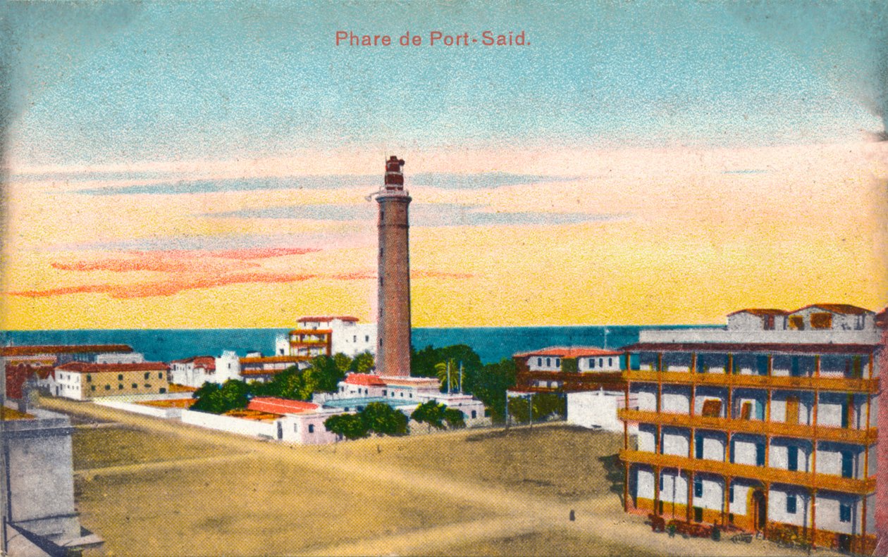 Faro de Port-Said, c1900 de Unbekannt