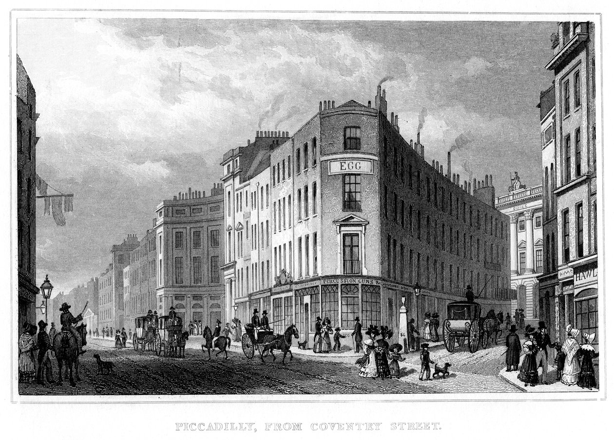 Piccadilly, desde Coventry Street, Westminster, Londres, siglo XIX de Unbekannt