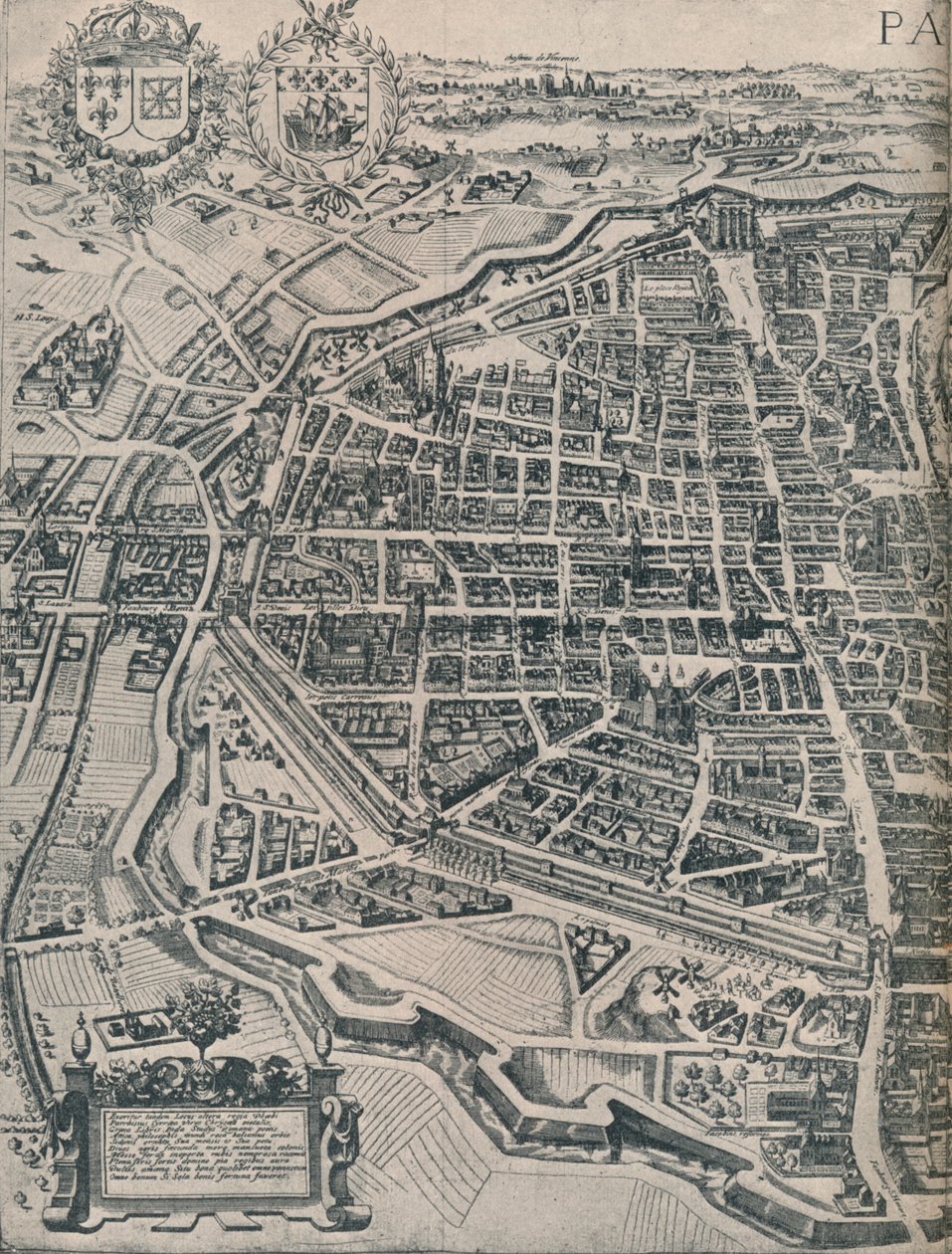 Plano de París, c1630 1915 de Unbekannt