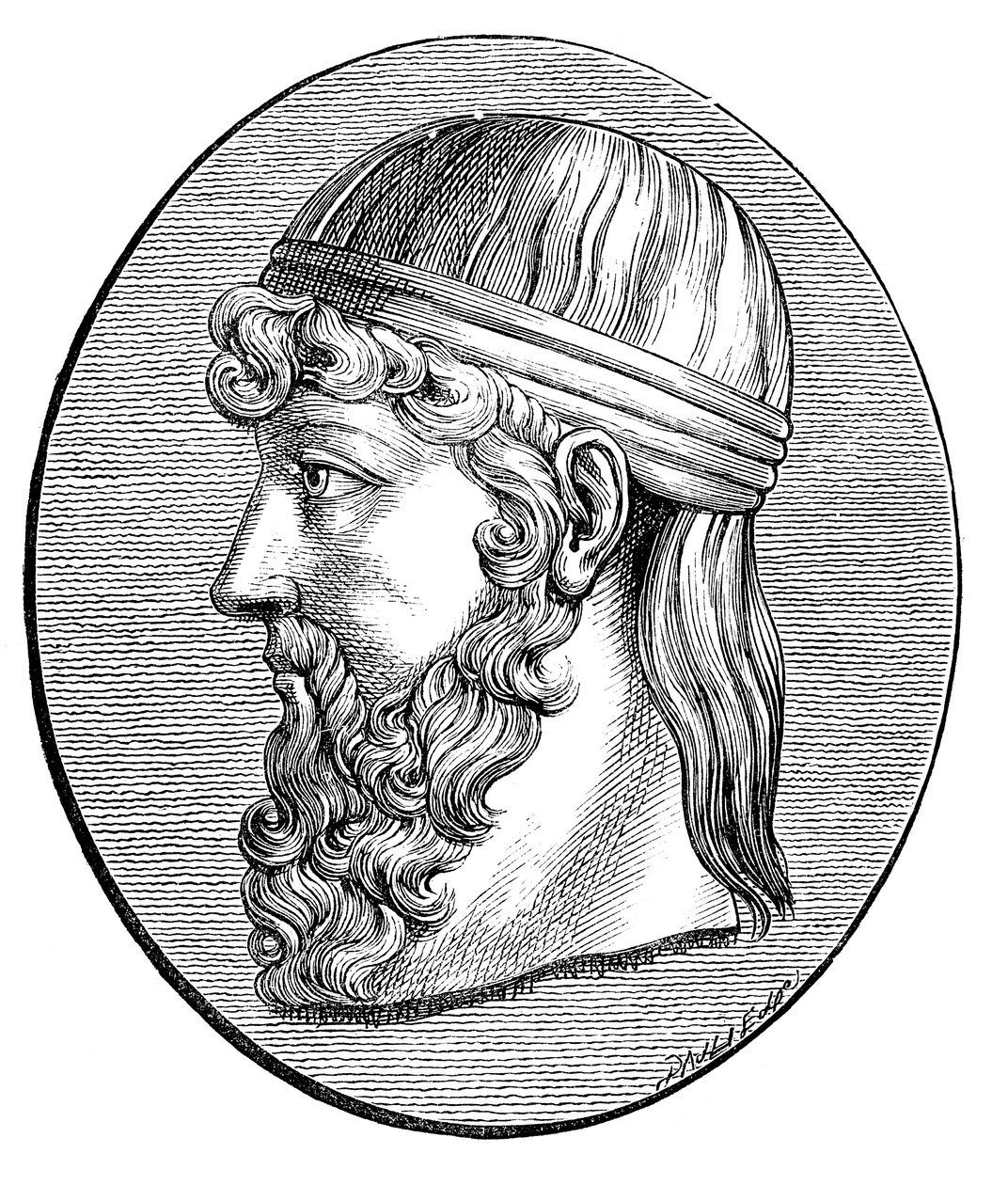 Platón c. 428-c. 348 a.C., filósofo griego antiguo de Unbekannt