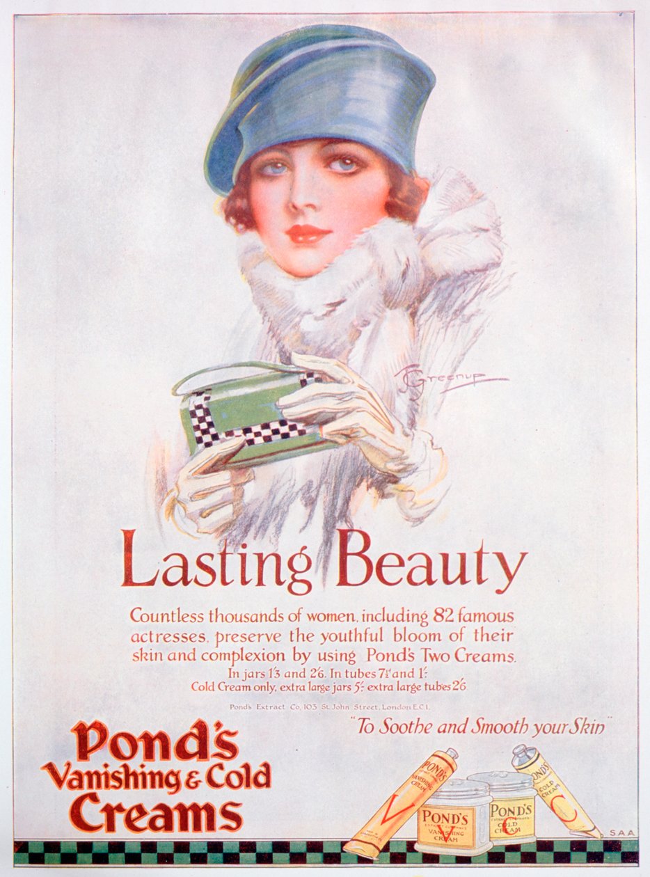 Anuncio de Ponds Cream, 1927 de Unbekannt