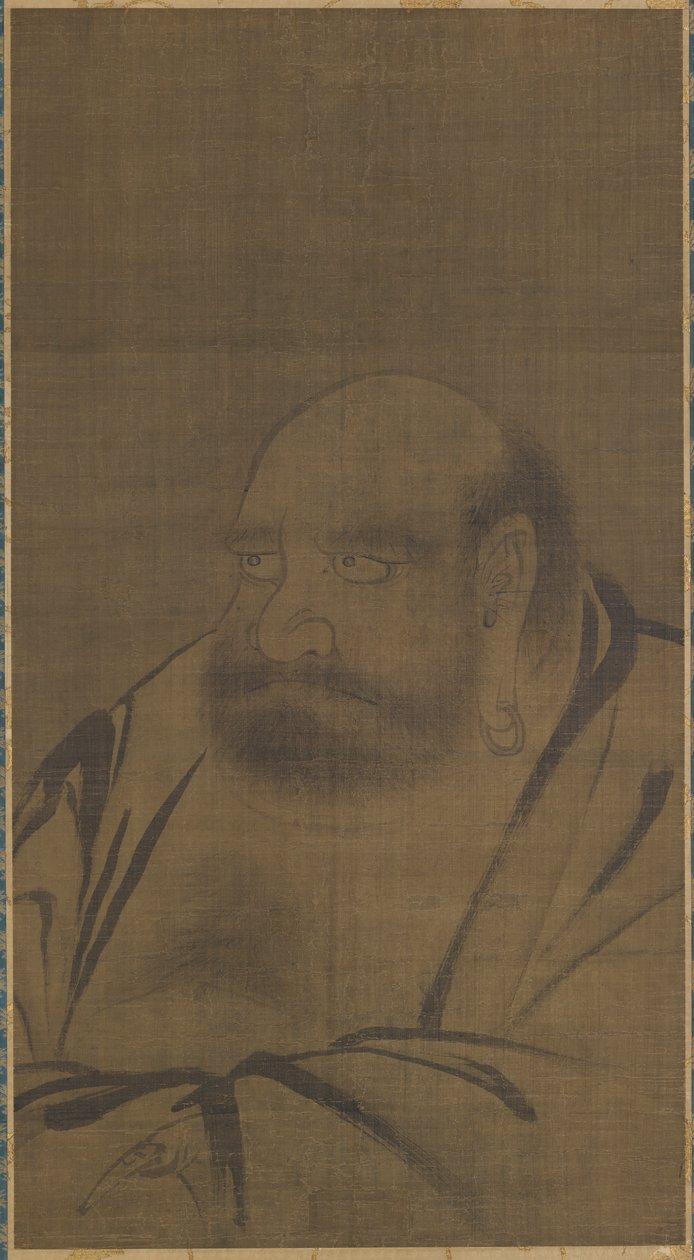 Retrato de Bodhidharma, siglo XIV de Unbekannt