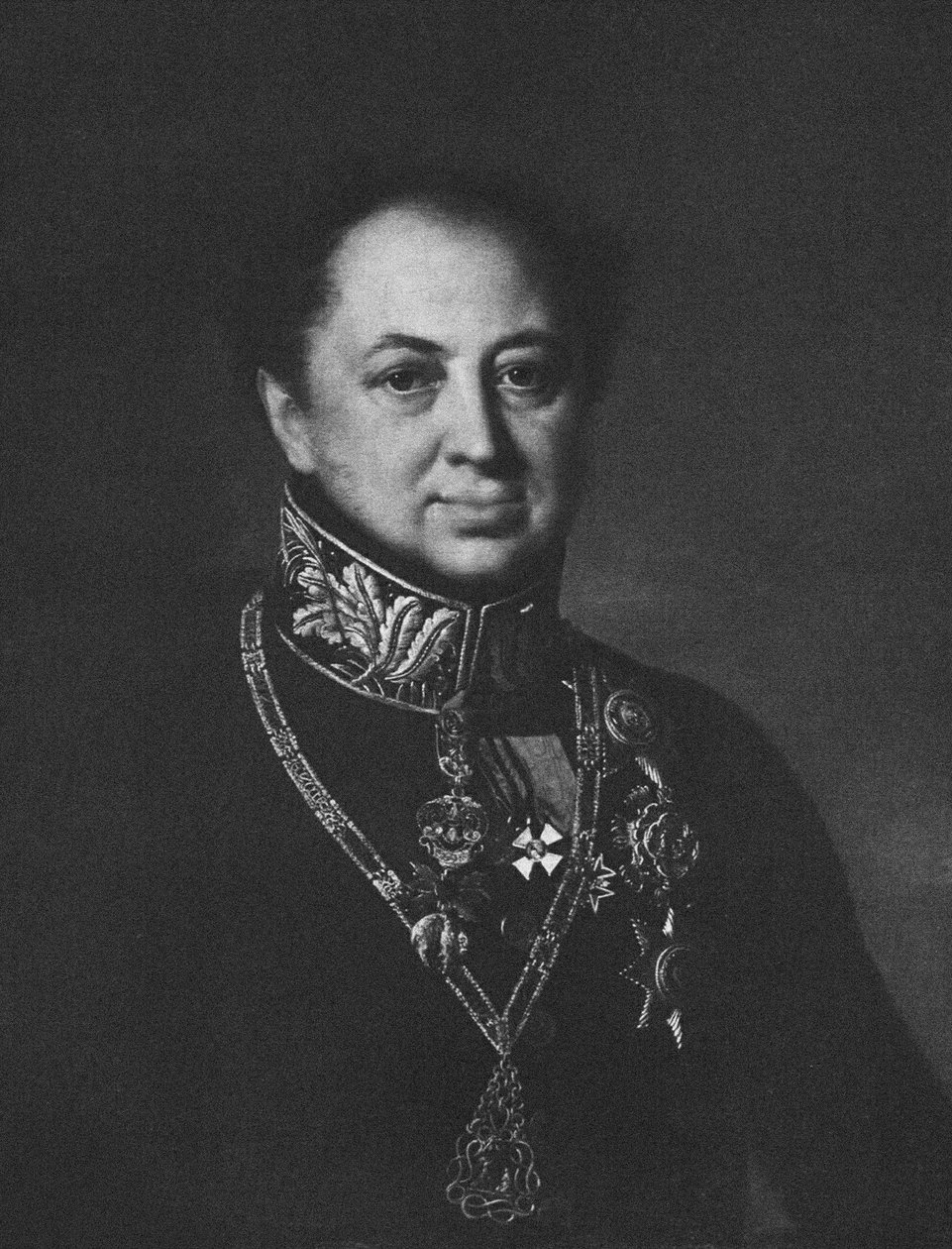 Retrato de Dmitry Pavlovich Tatischev de Unbekannt