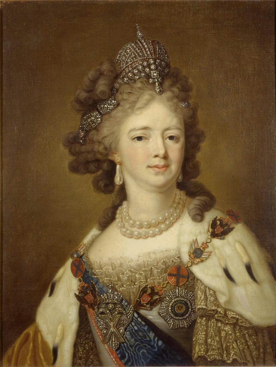 Retrato de la Emperatriz María Fyodorovna de Unbekannt