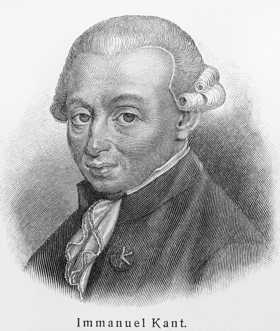 Retrato de Immanuel Kant 1724-1804 de Unbekannt